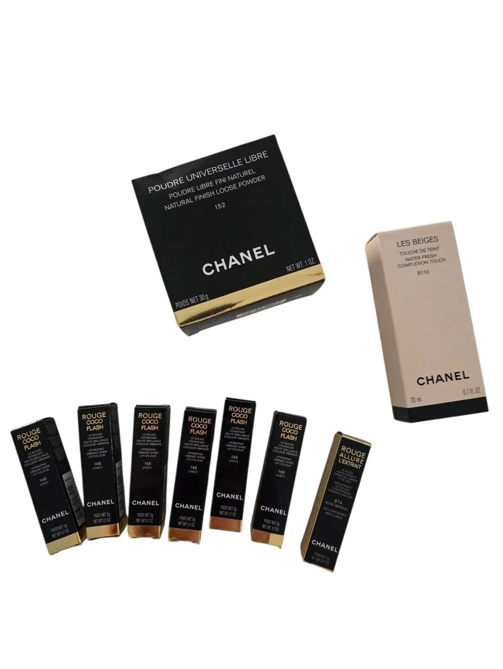 CHANEL Les Beiges Water-Fresh Complexion Touch Foundation B110 NIB 20ml